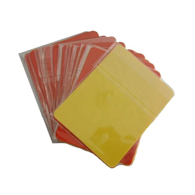 Sports Soccer Referee Cards Includes 1 Red and 1 Yellow Warning Referee Cards