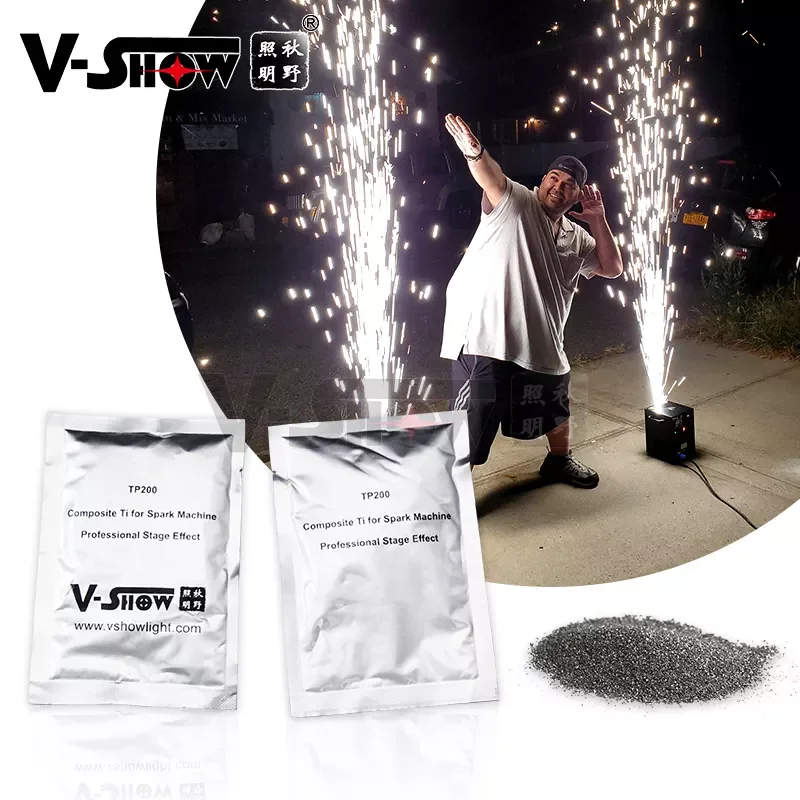 V-Show Ti powder 10 bags 200g Cold Spark Machine Powder Composite  Firework Powder Indoor and Outdoor