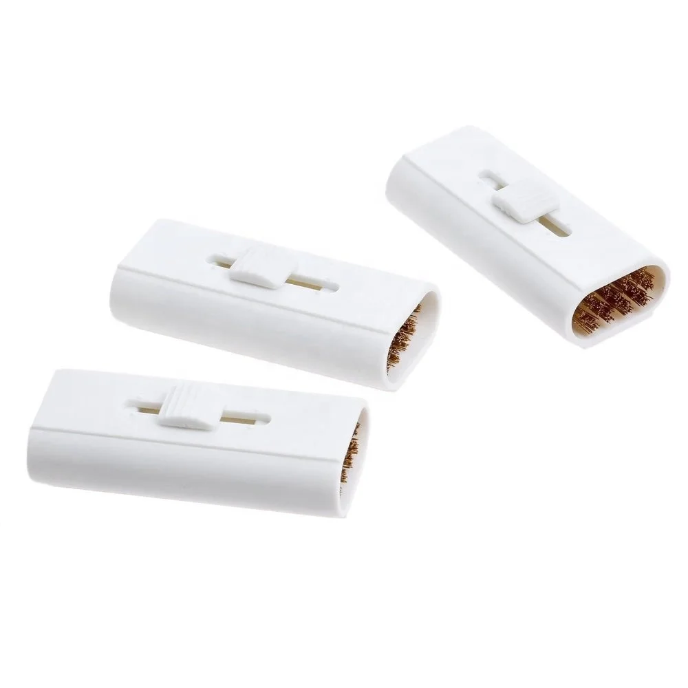 mini pocket Double Side Golf Brush with Brass Wire for Golf Club