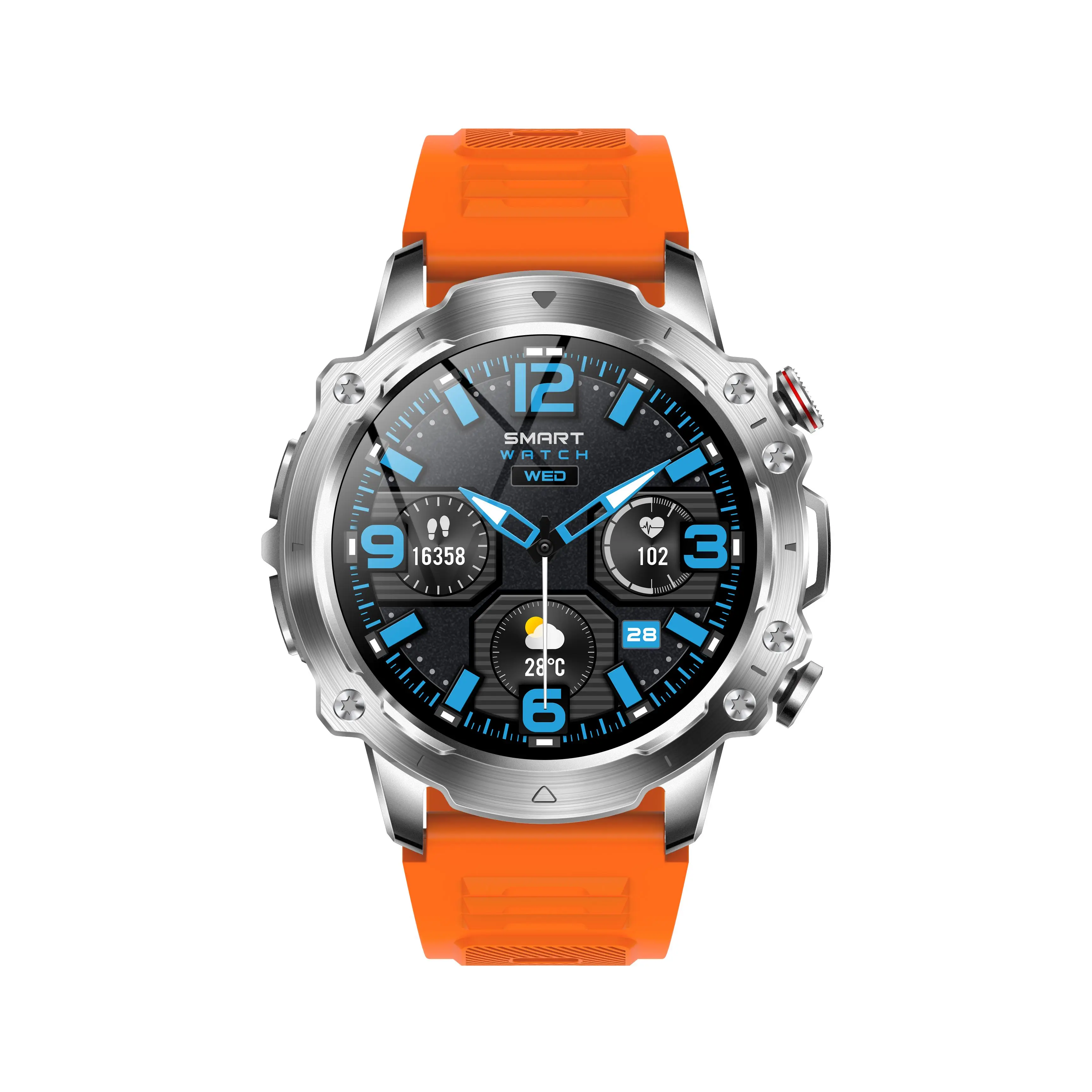 Adventure Smart Watches For Men 350mAh Long standby Outdoor Sports Watch Smart Electronics Rugged Smartwatch Fitness Tracker