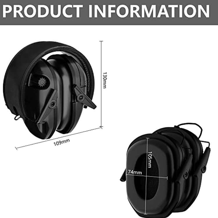 Compression Noise Cancelling Protection Headset Tactical Hearing Safety Ear Muffs Electronic Shooting Earmuffs