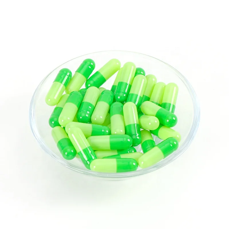 Size 000 High-quality hard vegetable capsules with customized printings