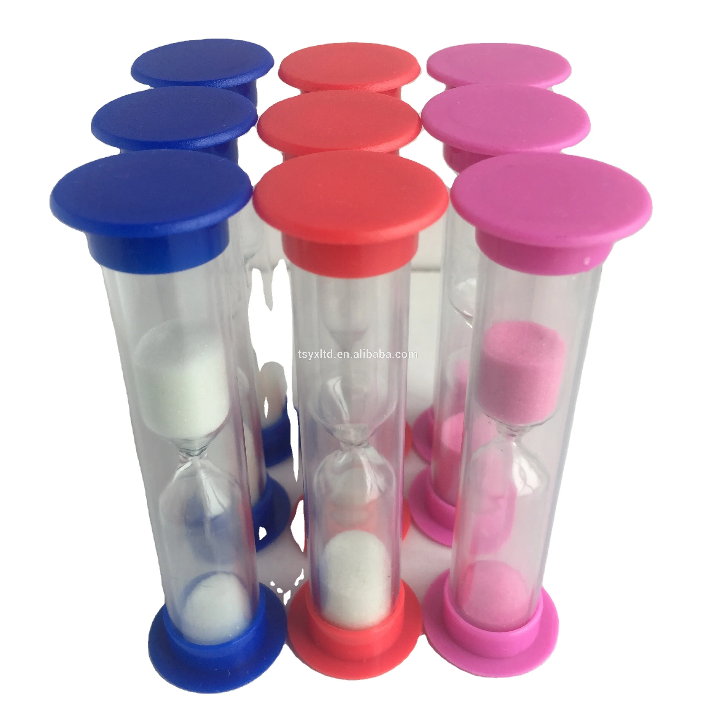 China Oem plastic hourglass 1 minute sand timer for garden