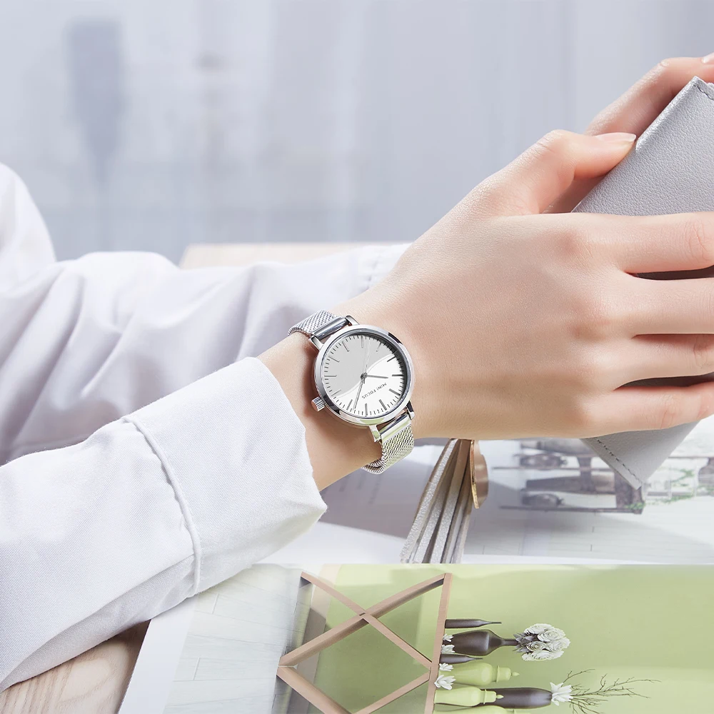 MINI FOCUS Casual Women Watches MF0261L Design Top fashion Brand Quartz Clock Simple Dress Ladies Watch Waterproof reloj mujer