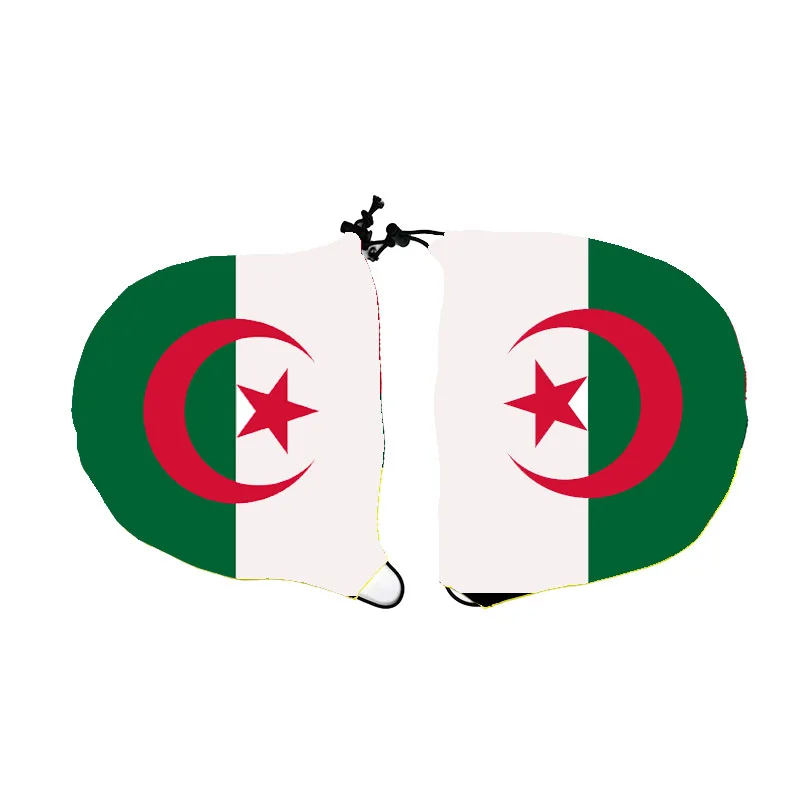 Ethiopia National Flag Premium Stretch Polyester Car Mirror Cover French Car Mirror Flag