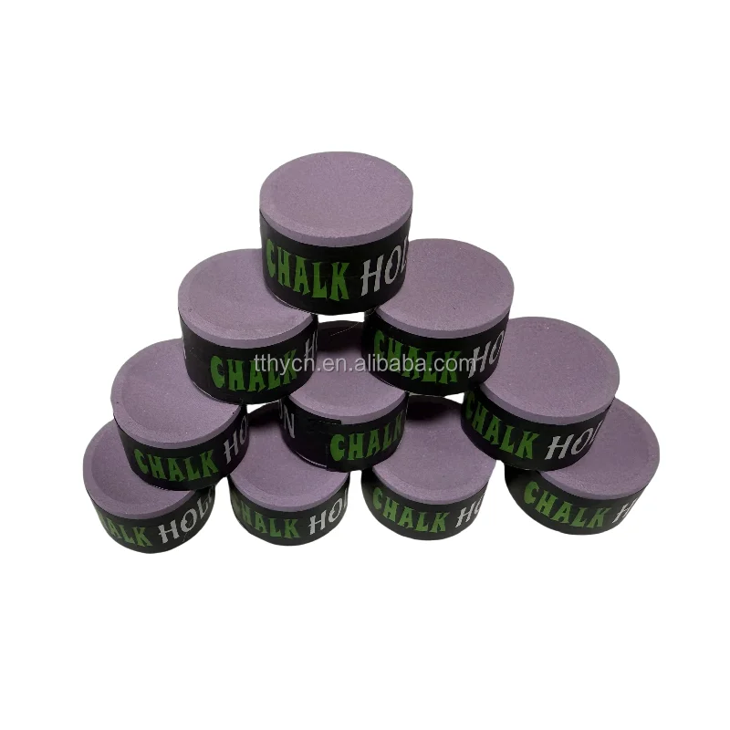 Brand customization Gray round Chalk for snooker cue pool cue Nodust chalk oil chalk
