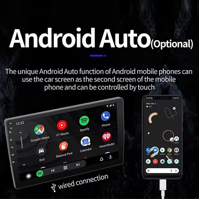7/9/10 inch 2 din touch screen car Android 13 Auto Carplay radio dvd player GPS RDS BT Video player