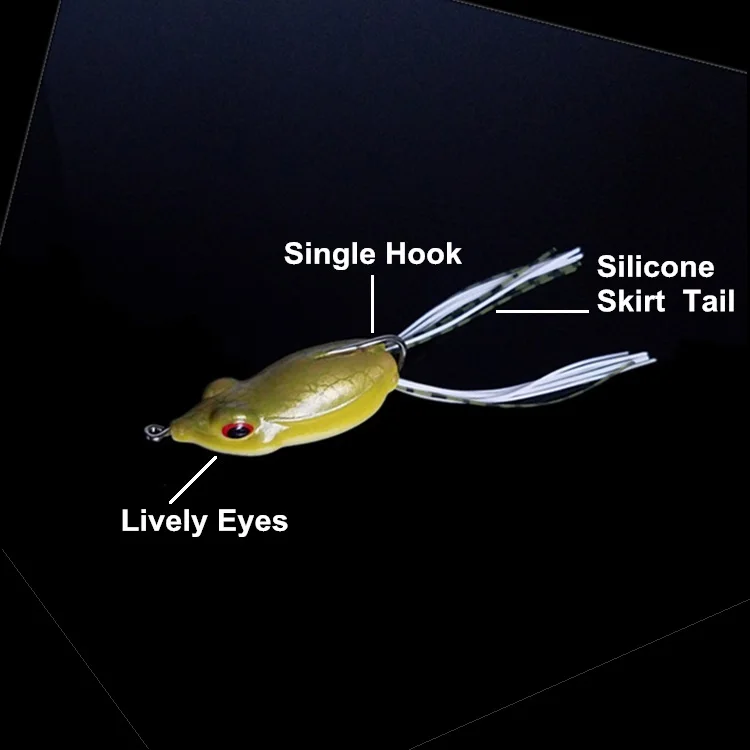 Frog lures topwater top water frog lures frog lure with two spoon
