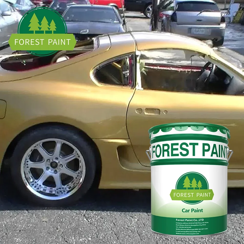 Single-component good quality car coating spray acrylic lacquer auto pearl paints 1k green color pearlescent paint