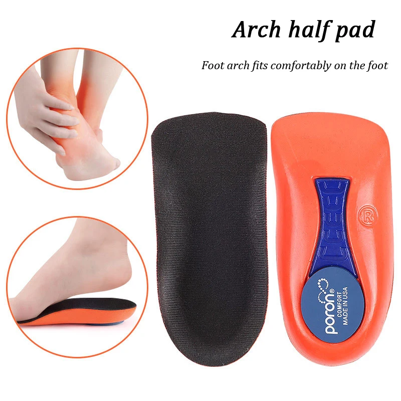 Neutral Arch Support Sports Shoe Insole Plantar Fascitis Insoles Shock Absorption Elasticity Deodorization Insole