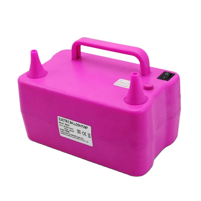BOROSINO B202 600W Birthday Decoration Two Nozzles Electric Inflator Portable Balloon Air Blower for home use
