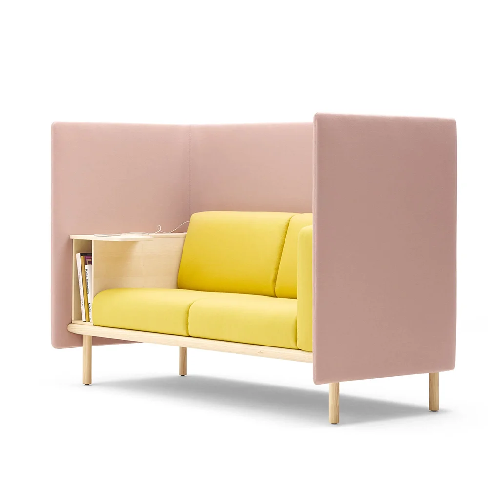 
North American Ash Good Privacy High Back Coconut Upholstery Fabric New York Dining Design Sofa 