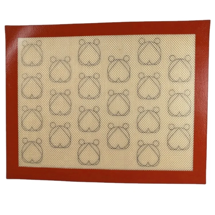 Small Bear Shape Macaroon Non-Stick Baking Mat Eco-Friendly Silicone PC Oven Liner Pastry Cutter Tools for Everyday Kitchen Use