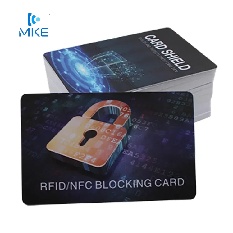1350khz 125khz credit card duel rfid pvc card blocking