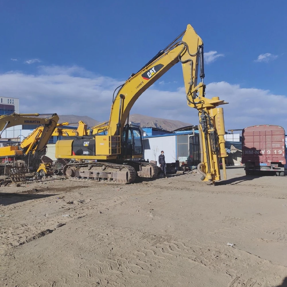 For stone breaking and demolition blasthole drill rig and splitter machine,multi-functional excavator-powered rock splitter