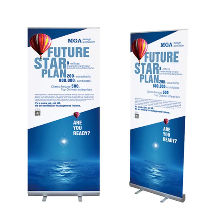 Advertising exhibition backdrop trade show roll pull up pop up display booth durable fabric display banner stands