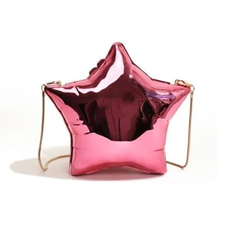 Star shape custom metallic handbags luxury ladies purses handbag bridal wallet wedding bag acrylic clutch bag evening bags