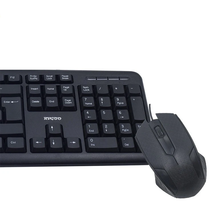 High Quality OEM Brazilian Spanish Ergonomic Keyboard and Mouse Combo Wholesale Office 2.4G USB Wireless Keyboard & Mouse Set