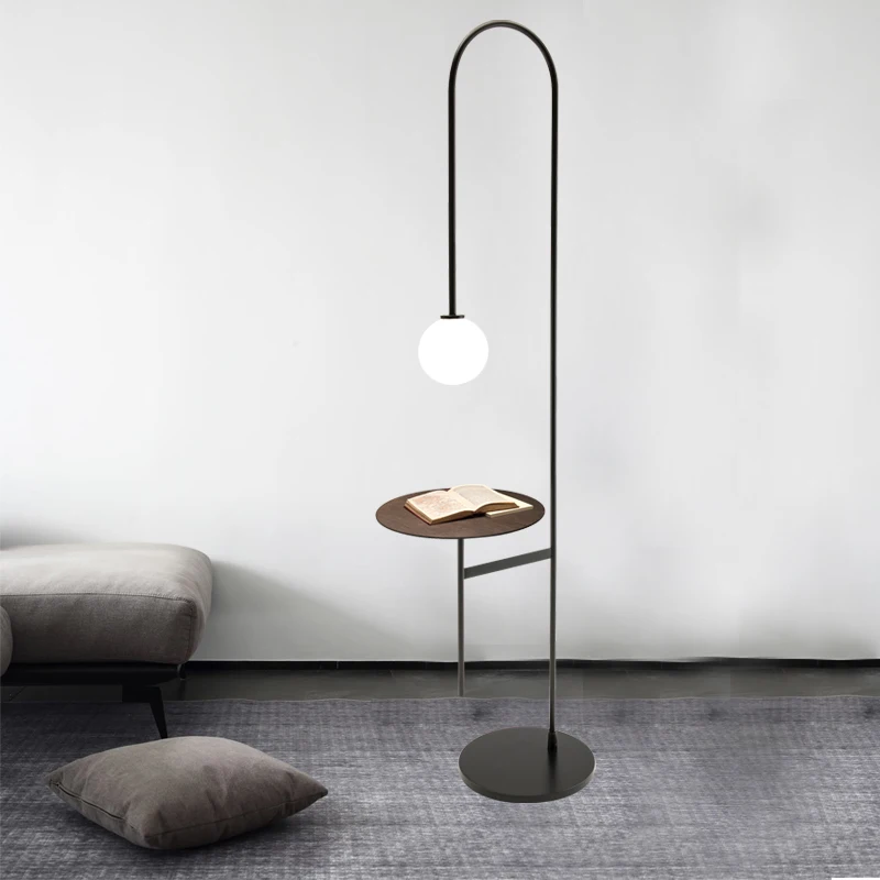 
modern creative black sofa tea table designer standing lighting for living room floor lamp 
