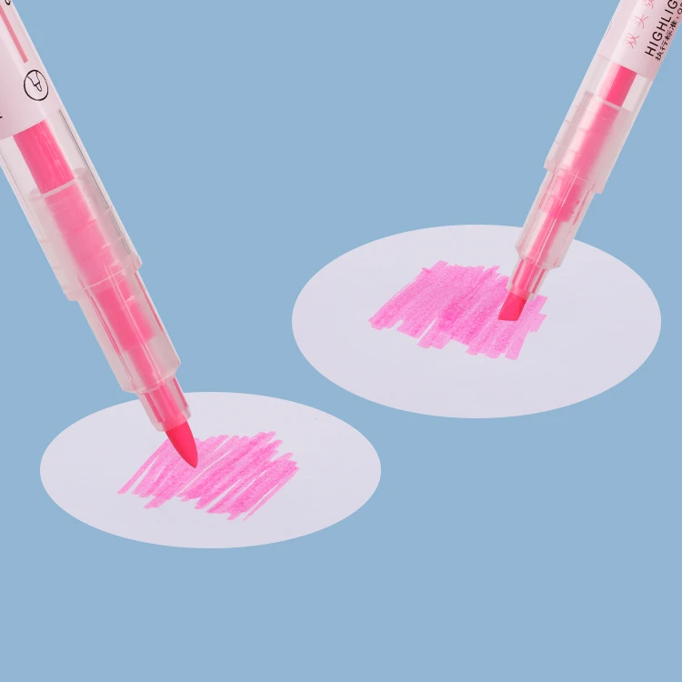 China Factory 3MM Multi Colored Writing Graffiti Marker Colored Pen Highlighter Fluorescent Marker Pen For Business