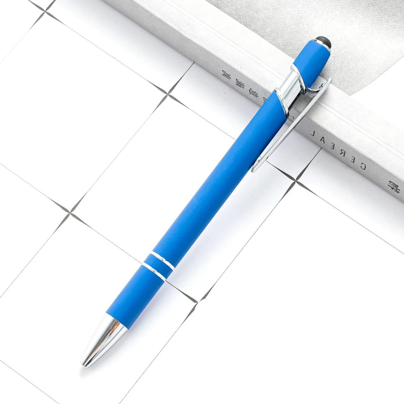 Hot Sell Colorful Press Action Metal Office Use Ballpoint Pen With Custom Logo