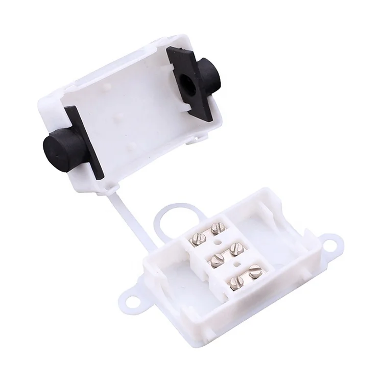 HY644 3 Pin IP54 Terminal Block Connection Box Outdoor Lighting Plastic Waterproof Electrical Junction Box
