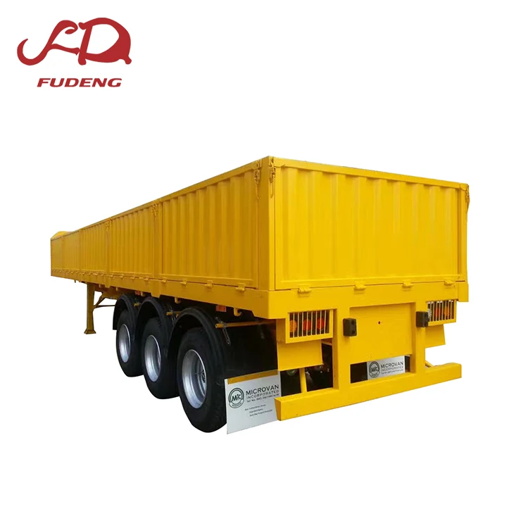 China 25-45 cbm side  dumper tipper trailer 3/4 Axles side tipper trailer container tipper trailer for sale