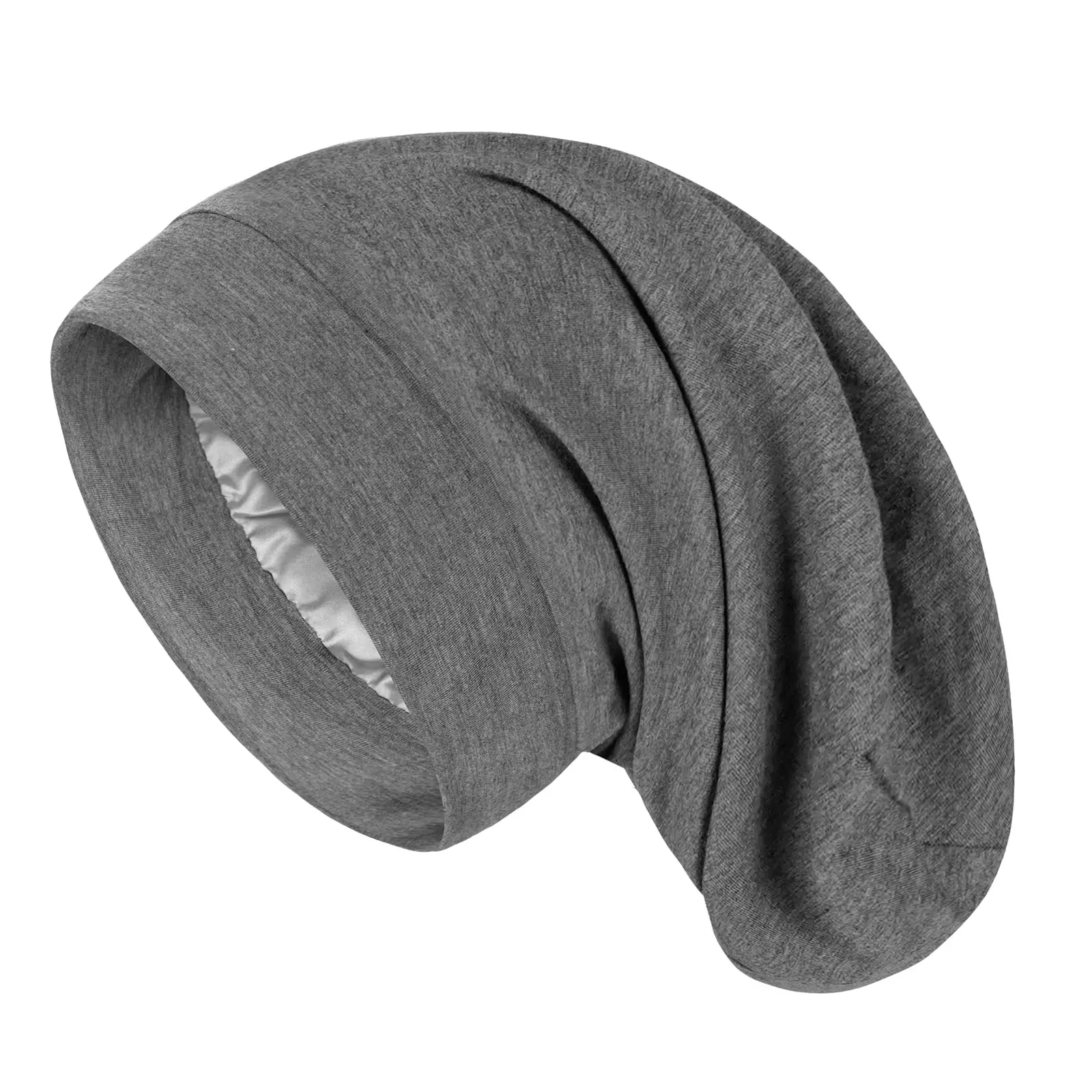 Double layers Modal Mulberry Silk Bonnet Silk Hair Bonnet for Sleeping Silk Sleep Cap Hair Warp with Adjusting Buckle