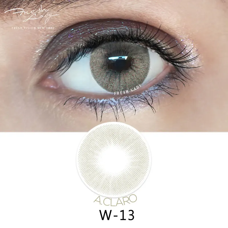 Новое поступление портативные креативные контактные линзы Freshlady с натуральными бриллиантами брендовые цветные для глаз темные глаза