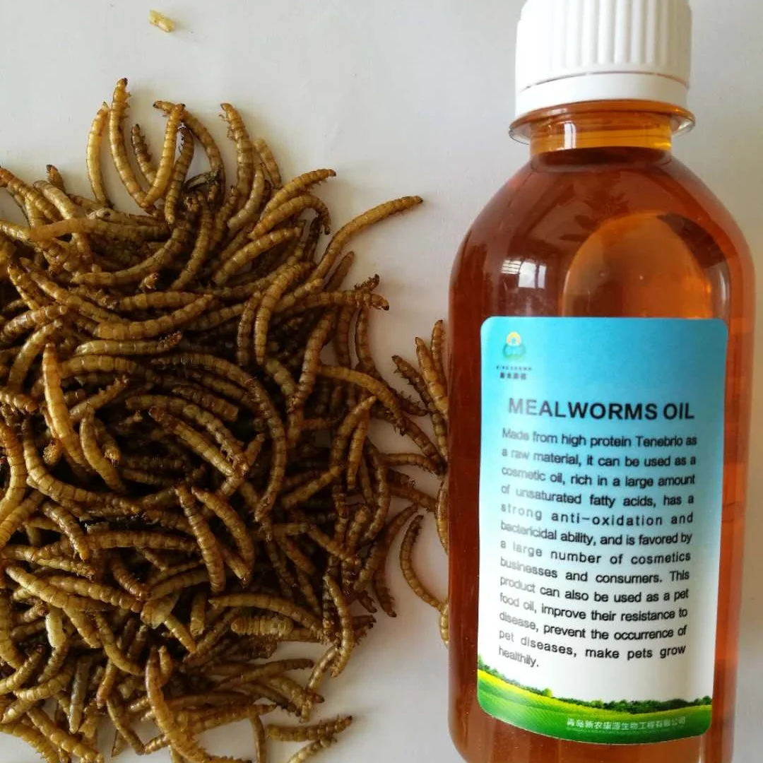 Pure Aquatic Feed Additives Natural Mealworm Oil Fish Meal Additives Insect Oil