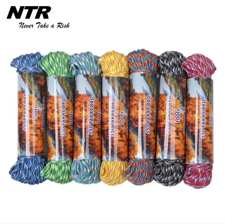 
parachuteCord 550 Multifunction Ropes Tent Rope Parachute Cord Outdoor Survival Rope 