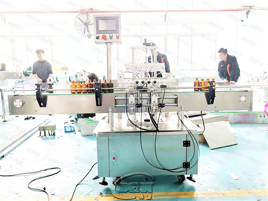 
Automatic 4 headsoil plum jam bottle filling machine 
