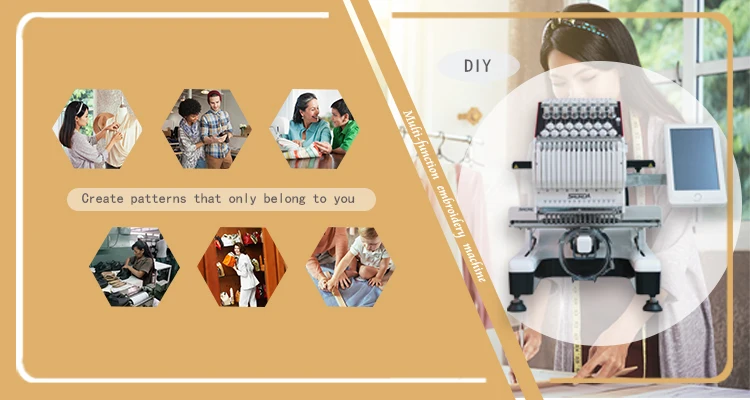 domestic embroidery machine computer low price economic  embroidery machine embroidery machine guangzhou