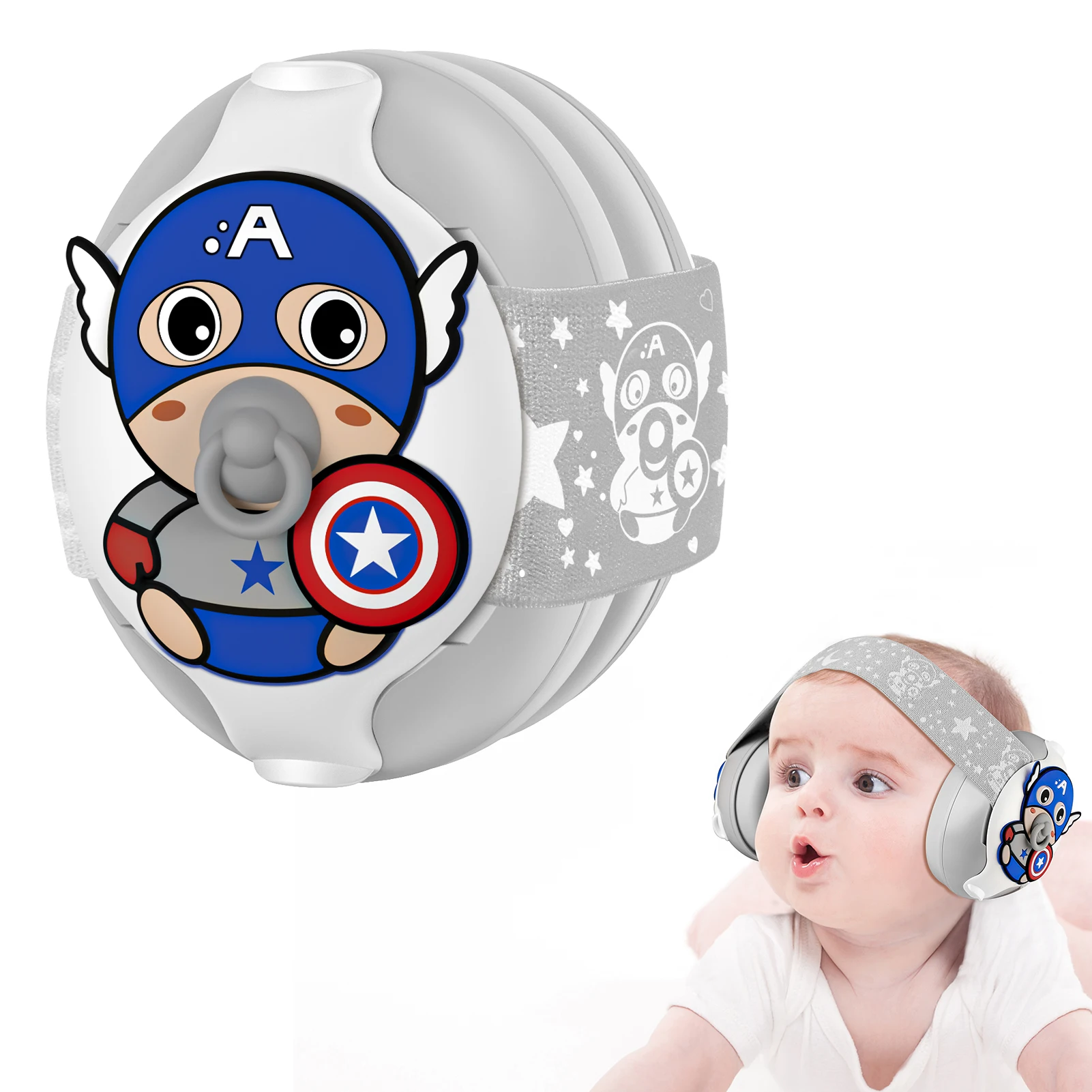 Custom Hearing Protection Baby Ear Defend 25dB Noise Cancelling Kids Ear Protection Headphones Soft Safety Babi Earmuff