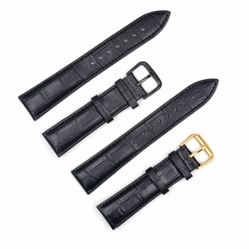 Wholesale fashion Cheap price split hide handmade leather watch strap for 12 14 16 18 20 22 23 24 mm watch band
