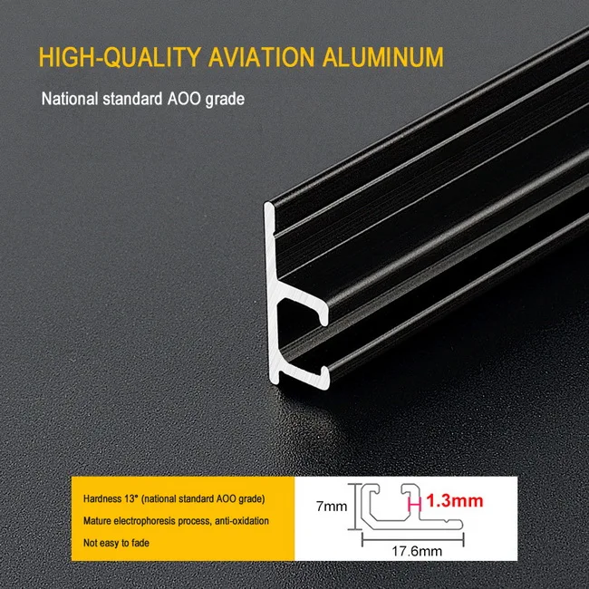 Punch-free ripple fold rails Hospital Hotel Home Window rails rod  1m- 6m Heavy Duty Aluminum Ceiling  Curtain Track