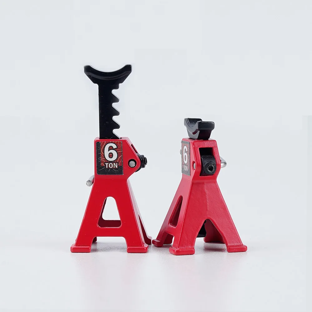 RC Jack Stands 6 Ton Metal Adjustable Mini Jacks Stand for 1/18 1/24 Scale RC Crawler Car Axial SCX24  FCX24 TRX4M SCX24 AX24