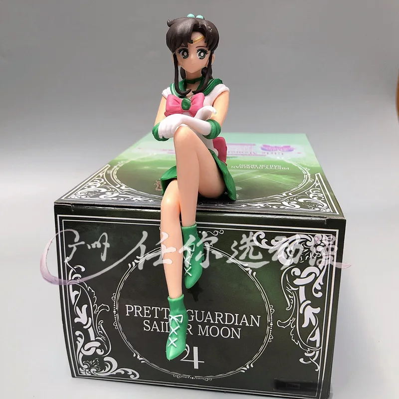 japanese Anime Noodles Ornament Seated Tsukino Usagi PVC sailor moon figure siting down  sailor moon action figure