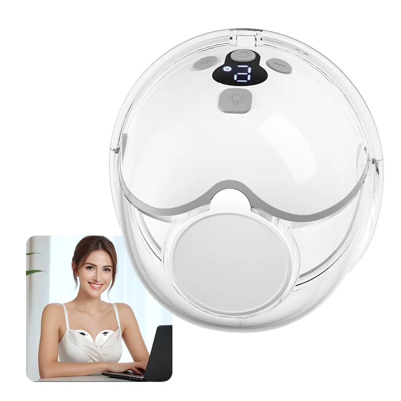 baby wearable silicon portable wireless feeding Breast Milk Pump Intelligent Hands Free Electric Breast milk Pump