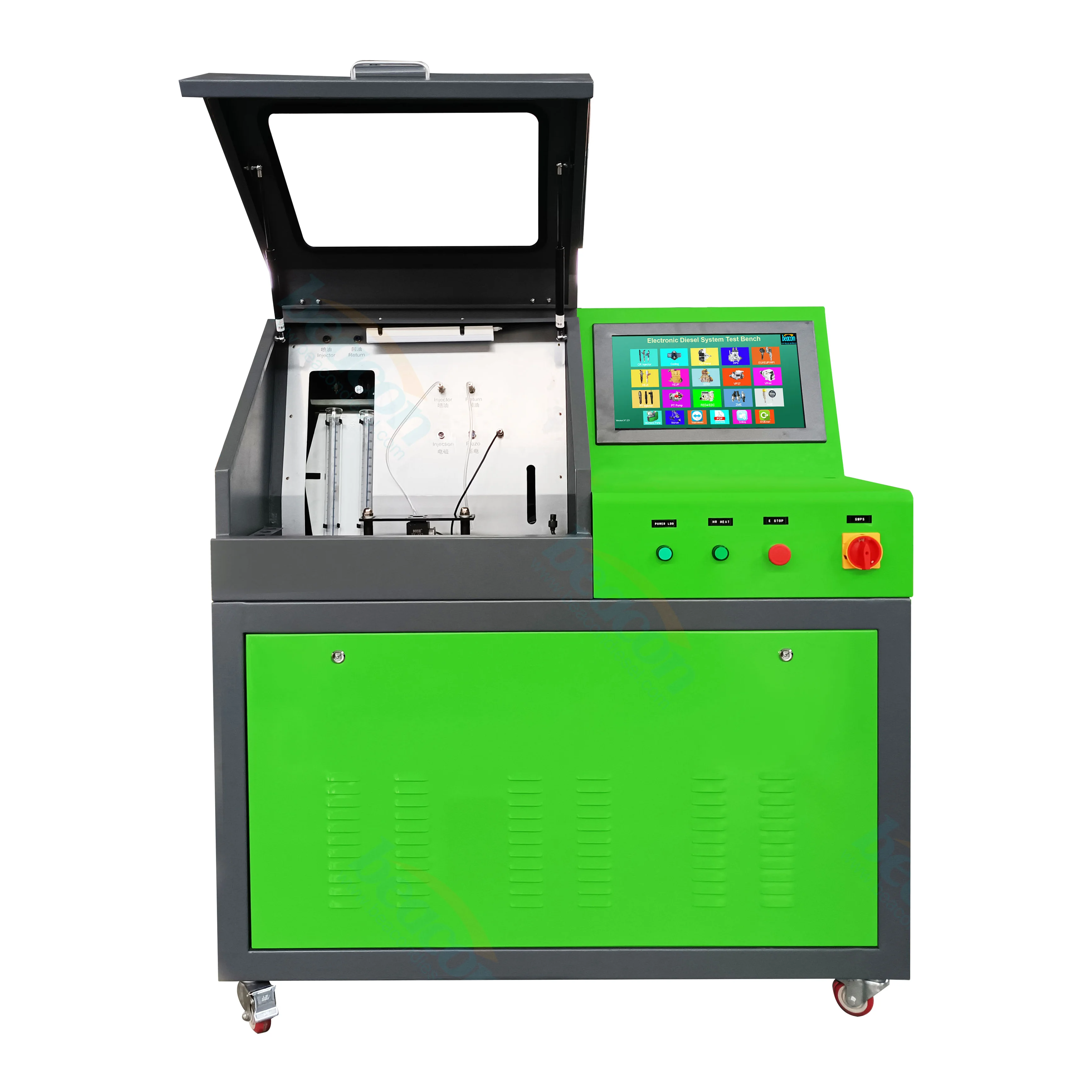Common Rail Test Bench Injector Test Bench CRS5000 with Flow Sensor and Glass Cup