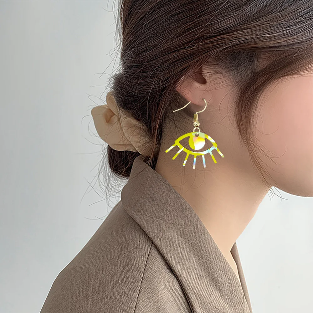 DIY Hand Holographic Devil Eye Earrings Mold Jewelry Stand Holder Mold For Epoxy Resin Casting DIY Mold