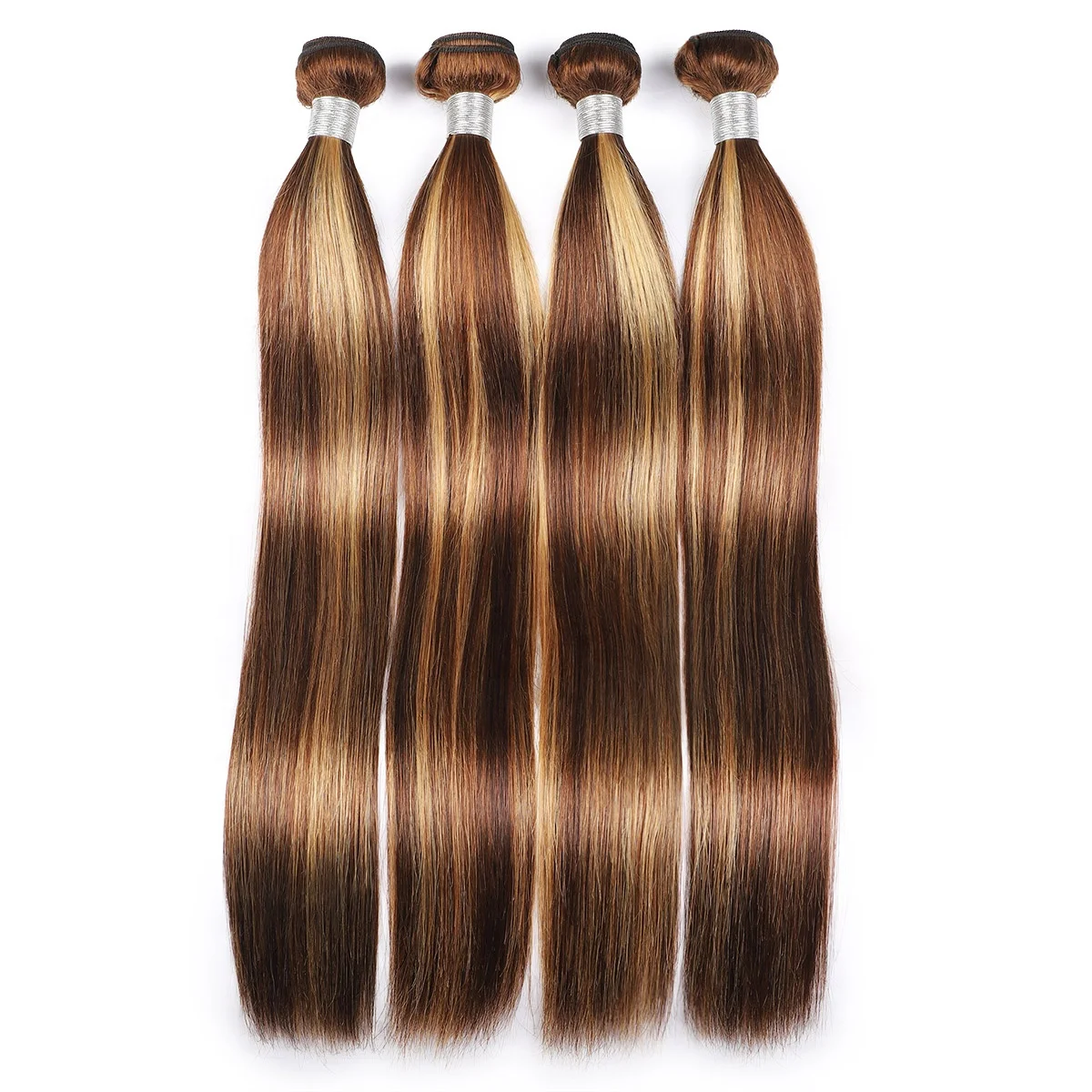 Factory direct hair weave p 4 27 color 100% Brazilian virgin human hair straight two tone ombre hair extension bundles vendors