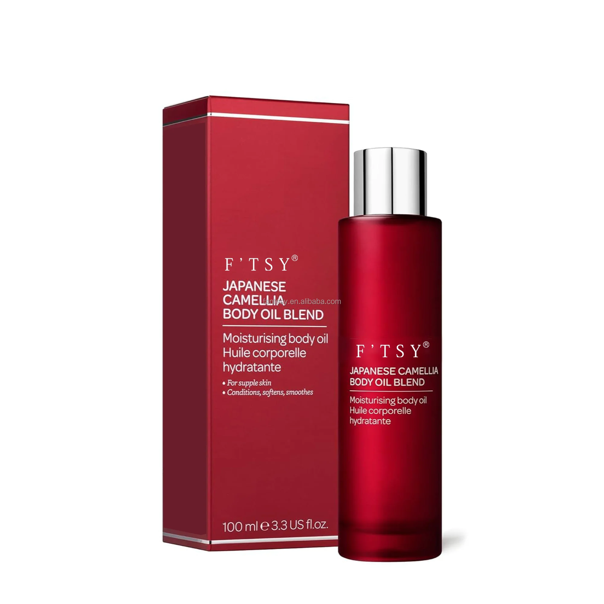 OEM Luxuriously Lightweight Body Oil Camellia Blend Nourishes Conditions Softens Moisturizing Pregnant Postpartum Skin Body Oil