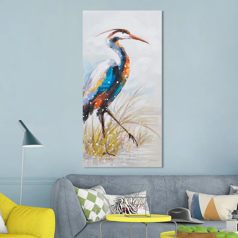 Amazon hot selling handmade canvas wall art oil painting art for living room