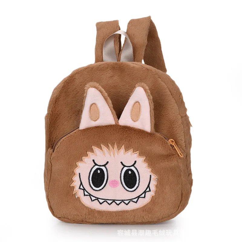 Популярный плюшевый рюкзак Labubu Kawaii Аниме монстр мультяшный мягкий Большой Вместительный студенческий подарок детский школьный