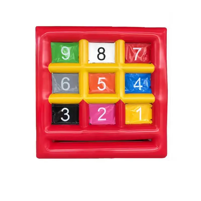 High Quality Sports Game Soccer Door For Kids Adults Football Training Inflatable Digital Nine-Box Grid Football Game