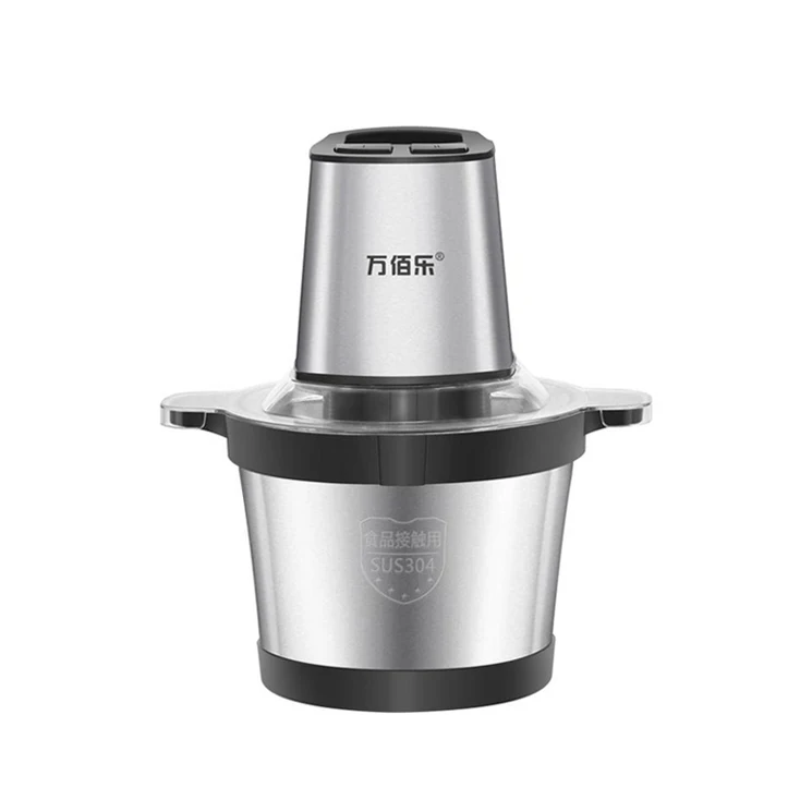 mini small 2l 3l 6l double speed electric meat grinder stainless steel chopper blender multifunctional metal
