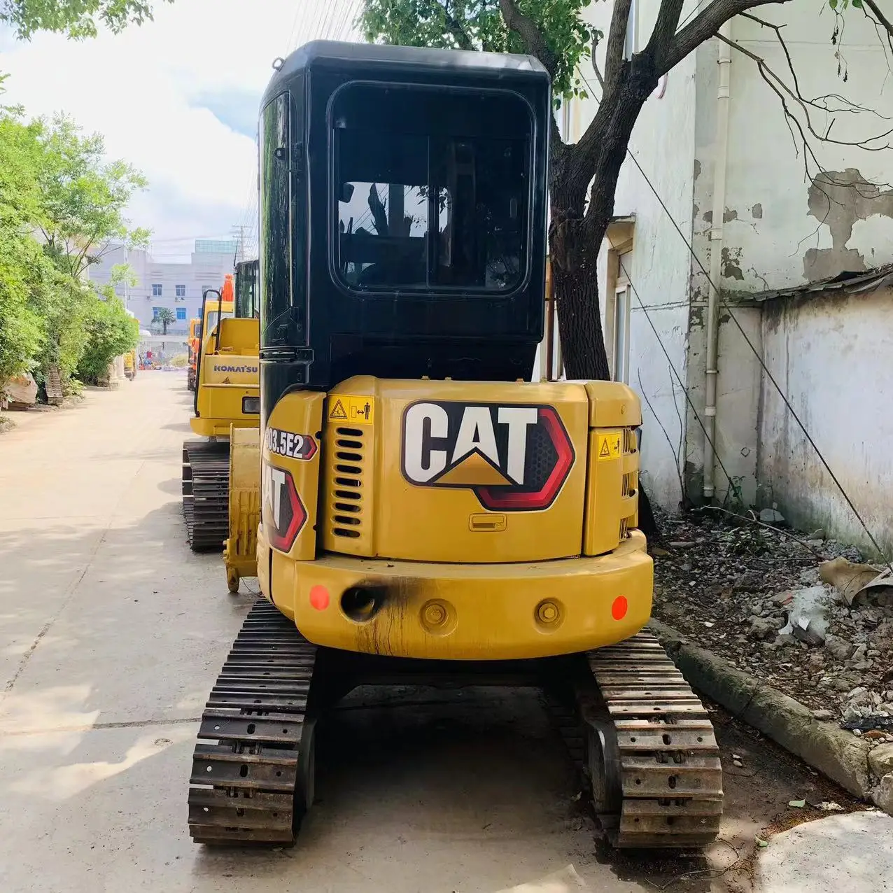 Оригинальный японский экскаватор б/у гусеничный Mini Cat 303.5E 3 тонны Cat303.5e2 для фермерского лесного хозяйства с CE