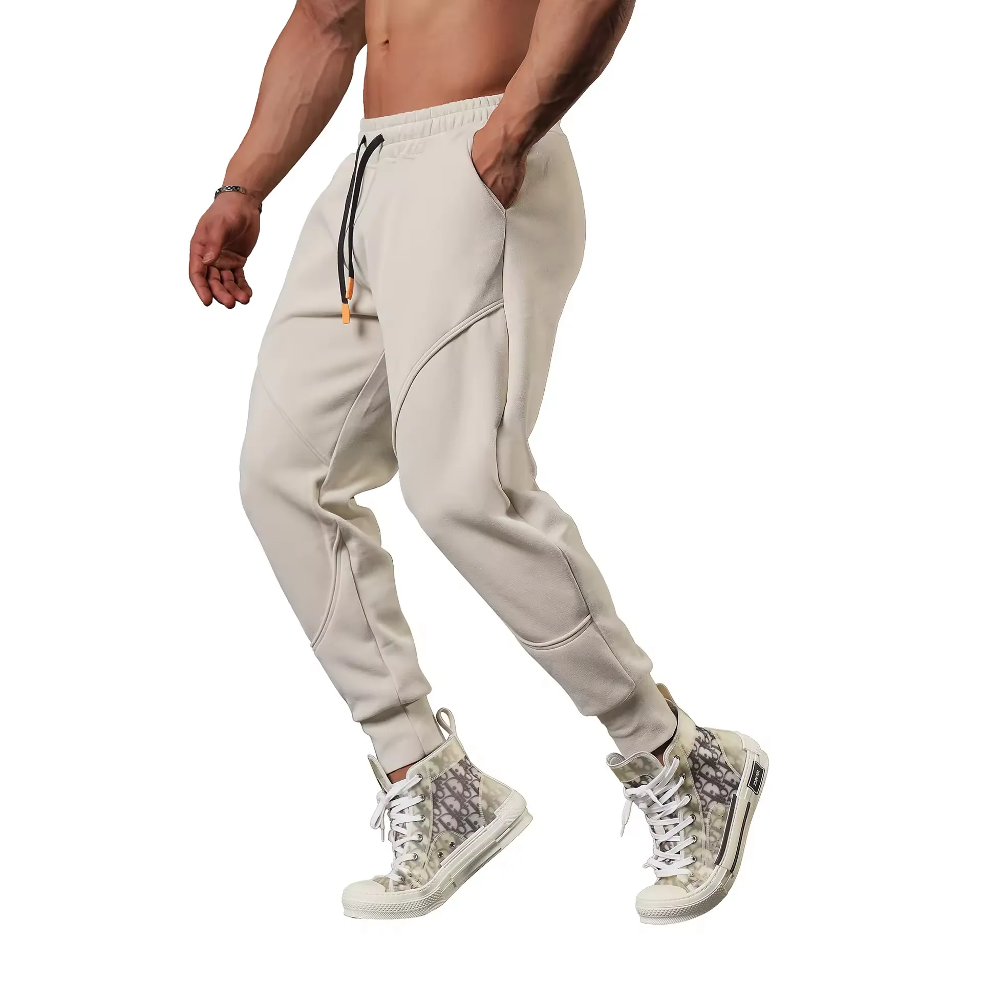 Factory Custom Print Tapered Fit Sweatpants Workout Clothing Men Gym Jogger Pants Cotton