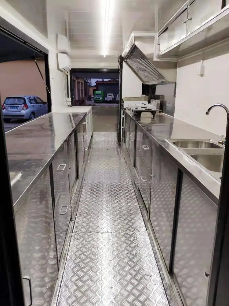 High quality food truck ice cream machine caravan crepe food cart pizza vending machine